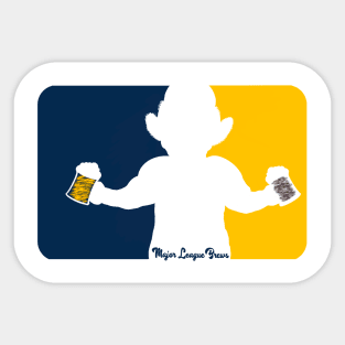 Bernie Brewer Mascot Major League Brews Sticker